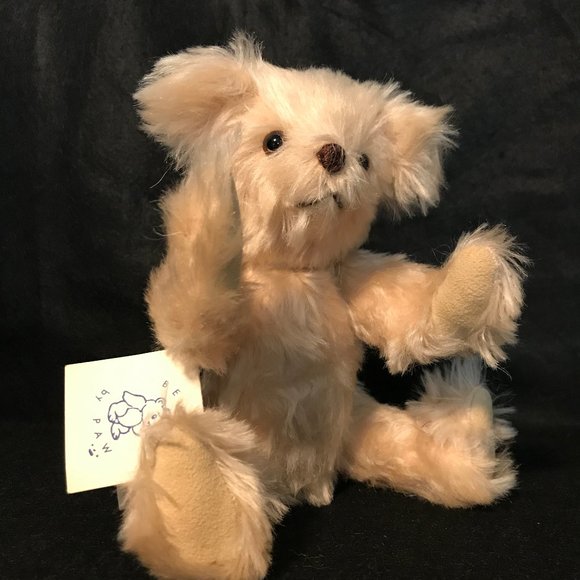 PAW Hand Crafted Collector's Mohair 10" Teddy Bear - Picture 3 of 9